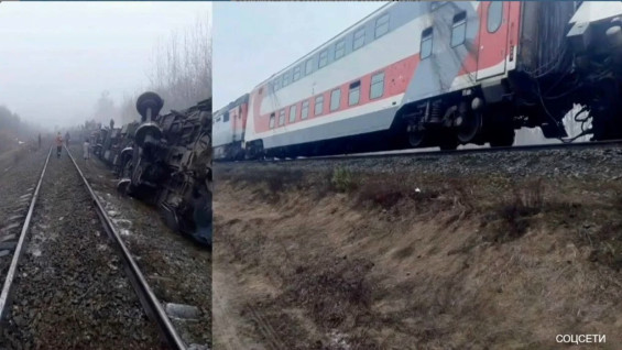 Минимум две группы детей находилось в сошедшем с рельсов поезде в Ульяновской области