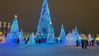 В Самаре начали демонтаж Новогоднего городка 1 февраля