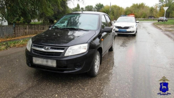 Под Самарой задержали пьяного угонщика Lada Granta без прав