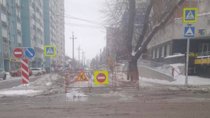 В центре Самары временно перекрыли улицу Ленинскую