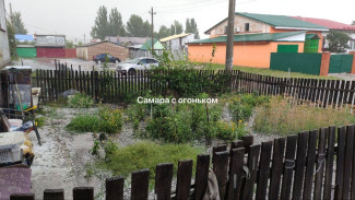 В Самарской области прошел сильный град