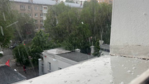 Мощный ливень с градом обрушился на Самару 28 мая