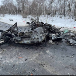 Под Самарой водитель сгорел в Приоре после лобового ДТП с КАМАЗом