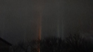 Самарцев напугали небесные столбы