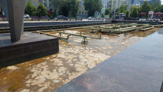 Фонтан на площади Памяти в Самаре не работает из-за отключения электричества  