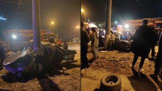 В Тольятти автомобиль намотало на столб