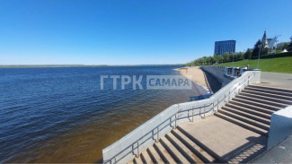 Самарская набережная после открытия плотины ГЭС уходит под воду