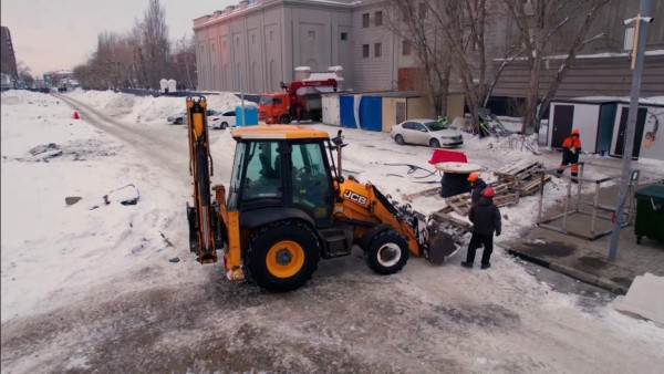 В Самаре на ул. Галактионовской полностью демонтировали трамвайные пути