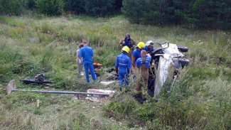 Под Сызранью водитель и пассажир пострадали в опрокинувшемся ВАЗ-2114