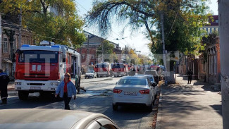 В историческом центре Самары около гостиницы "Лотте" сгорел многоквартирный дом