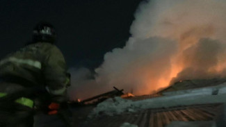 В Самарской области при пожаре в бане пострадал мужчина  