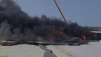 В индустриальном парке "Преображенка" под Самарой 6 июня вспыхнул крупный пожар