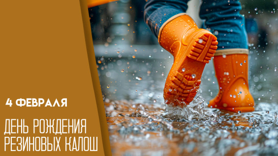4 февраля - День рождения резиновых калош: история, интересные факты, поздравления и открытки 