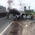 В Самарской области из-за ДТП вспыхнула легковушка 28 июня