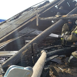 В Самарской области при пожаре в жилом доме сгорел один человек