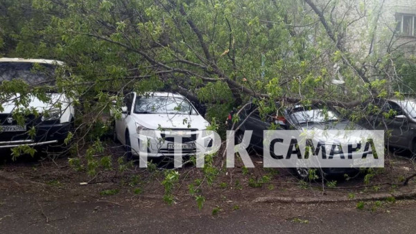 Буйство стихии: последствиями шторма поделились жители Самары