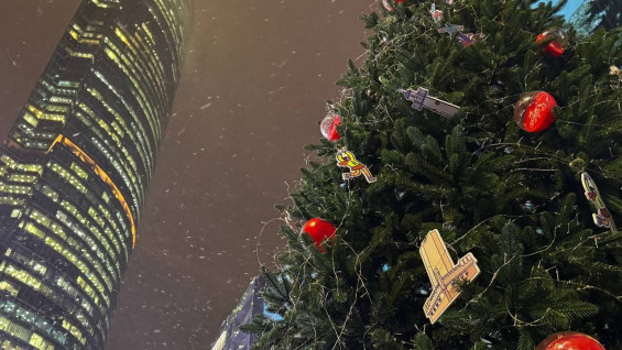 Жителям 63-его региона показали, как выглядит самарская новогодняя елка в Москва-Сити