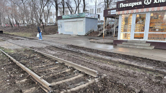 В Самаре начался демонтаж трамвайных путей на Ново-Садовой