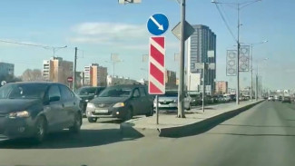Появилось видео последствий перекрытия популярного маршрута в Самаре