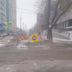 В центре Самары временно перекрыли улицу Ленинскую