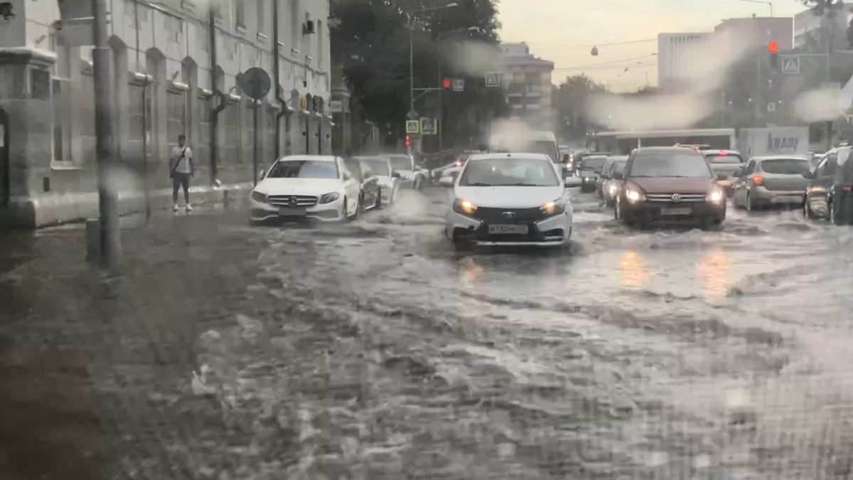 Изменения с 25 июля. Ливень. Сильный дождь. Улицы после дождя. Потоп в Самаре.