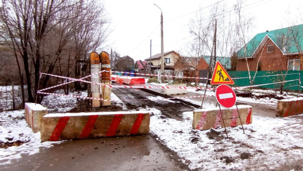 В Самаре начали строительство ливневой канализации на ул. Лысвенская 