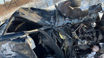 Под Самарой 2 февраля столкнулись «Ласточка» и легковой автомобиль