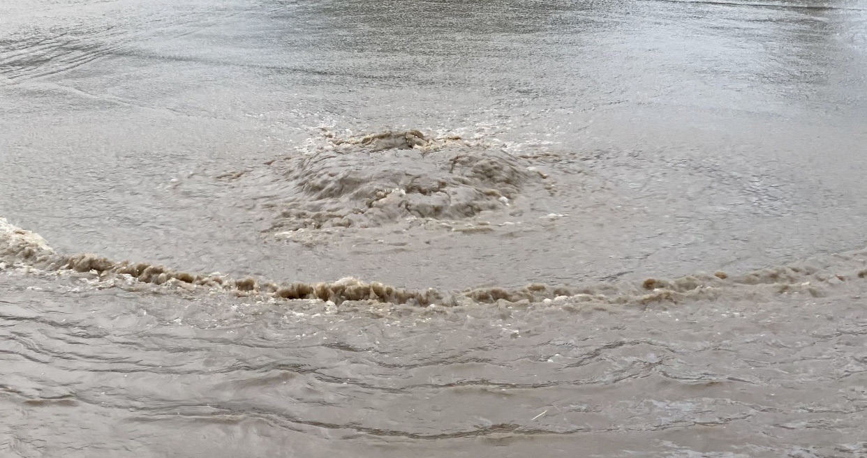 Вода ушла. Вода уходит с бульканьем. Уходи в воду Самара.