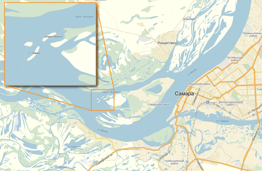 Остров самое на карте. Остров Ямайка Самарская область. Остров Поджабный Самара на карте. Карта Волги Самара. Название острововнс Волге.