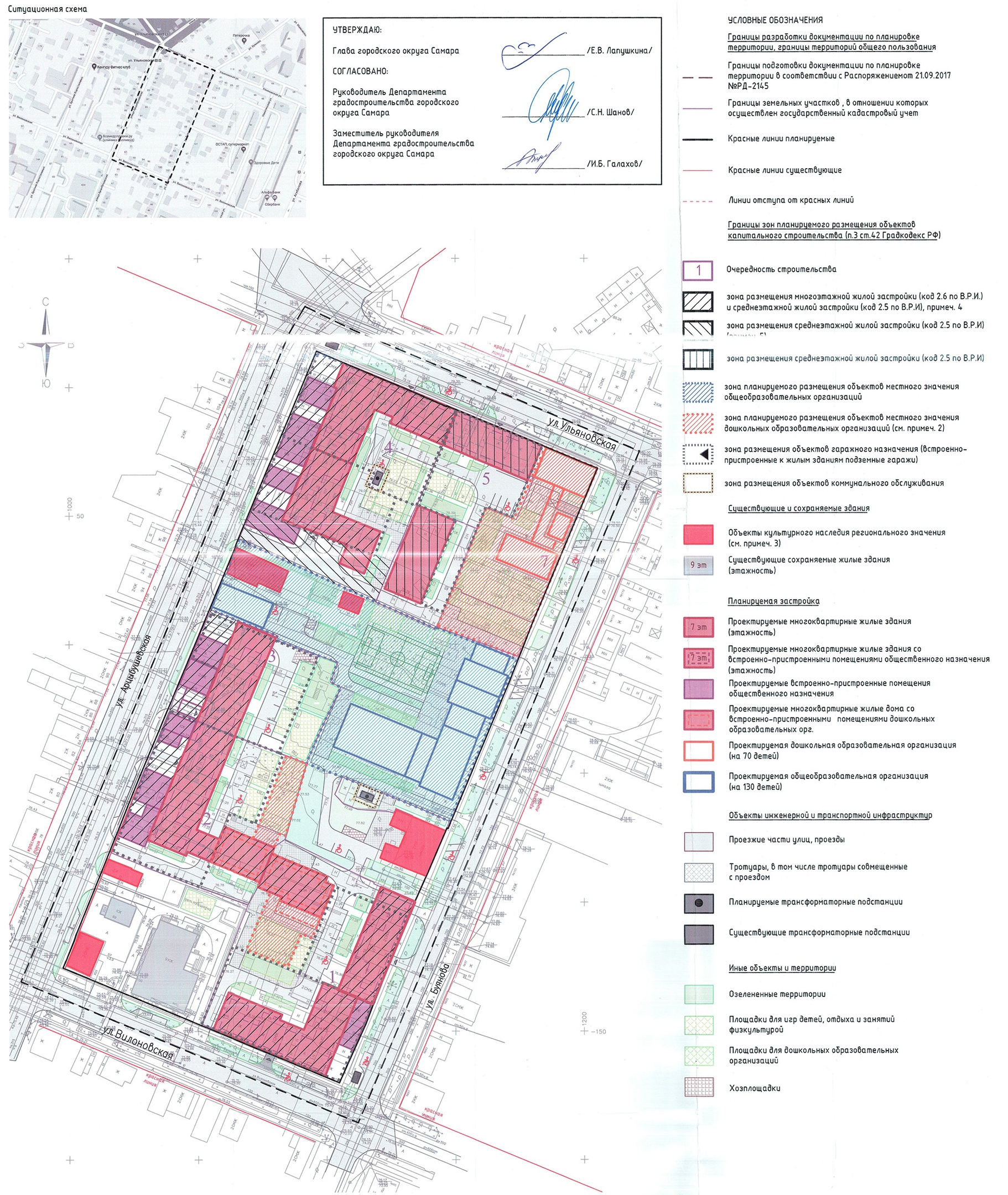 Новая самара план застройки