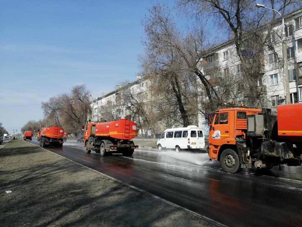 В Самаре к дезинфекции улиц от коронавируса привлекли МЧС – Новости Самары  и Самарской области – ГТРК Самара