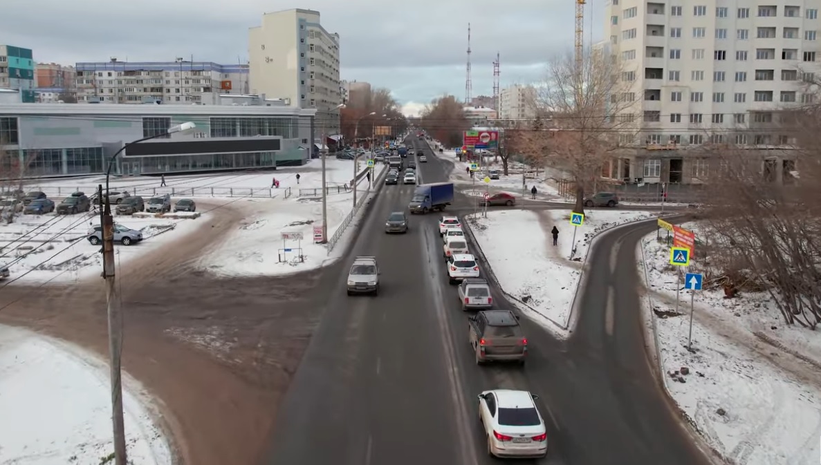 В Самаре на улице Советской Армии открыли движение по новой полосе –  Новости Самары и Самарской области – ГТРК Самара