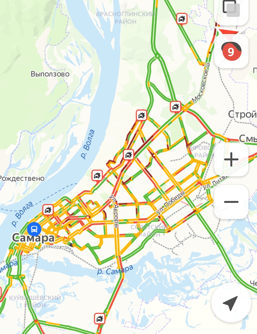 Пробки на дорогах в самаре сейчас. Пробки Самара. Пробки 9 баллов. Карта пробки Самара. Яндекс пробки Самара сейчас.